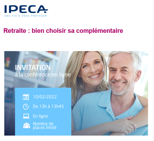 Information retraite IPECA le 10/02/22 à 13h